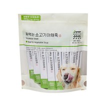 바우와우 무마진 짜먹는 소고기야채죽 490g (14g X 35p) 강아지 츄르 간식