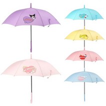 산리오 하트 우산 60 여아 주니어 아동 자동우산 학생 여성 장우산 캐릭터 굿즈