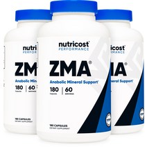 ZMA 180캡슐 3병, 180정, 3개