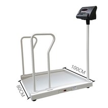 병원 요양원 휠체어 체중계 큰물건 특수 전자저울, 탄소강 저울 500kg, 1개