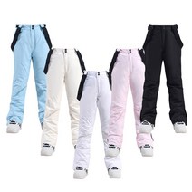 허리 보호 및 스트랩 여성 또는 남성 39 스노우 바지 겨울 야외 스포츠 벨트 스노우 보드 바지 방수 스키복 턱받이