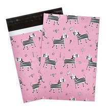 택배 비닐 종이 상자 박스 팩 10PCS 10x13 quot25x33cm 크리스마스 폴 리 메일러 포장 봉투 셀프 인감 가방 의류, [11] Pink Zebra
