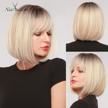 업스타일가발 달비 브릿지 플래티넘 스트레이트 브라운, Wig SS176-1
