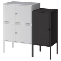 이케아 LIXHULT 릭스훌트 수납장 95x35x92 cm, 그레이 앤트러싸이트 893.883.66