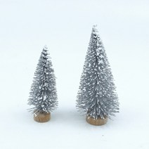 크리스마스장식 미니어처/ 테라리움 재료- 겨울 트리 6종 택1, A.트리실버_대