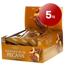 리암마켓 Sahale Snacks 사헬 스낵 글레이즈드 믹스 바나나 럼 피칸 9개입 각 42.5g 1팩, 5팩