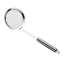 튀김 음식을 위한 나선형 메시를 가진 스테인리스 제비 갈매기 스트레이너 여과기 숟가락 철사 제비 갈기, 실버, 12cm, 스테인레스 스틸