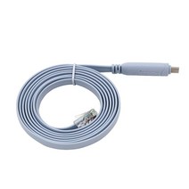 Cisco 라우터용 USB C 3.1 to RJ45 콘솔 케이블 FTDI 칩 직렬 와이어 RS232 RJ 45 컨버터 스위치 라인 C타입 연장, [02] 3m, [01] Blue 1.8m 1pcs