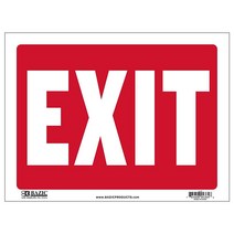 BAZIC Emergency Exit Sign 12