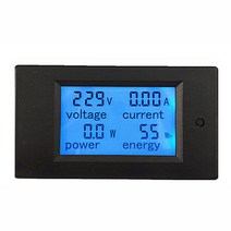 누설전류계 측정기 4 in 1 전류계 전압계 전력계 AC 80260V 0100A 20A LCD 디지털 디스플레이 전류 전압 전력 에너지 와트, 1.20A