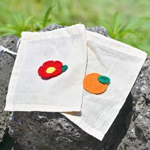 면파우치 복주머니 화장품파우치 린넨파우치