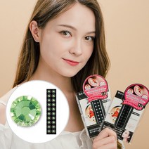 와사비네코 귀지압패치 쥬얼리 스톤 크리스탈 귀침 이어 테라피 스티커, 페리도트20pcs_M(3.0mm), 1set