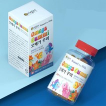 초등학생 어린이용 과일맛 오메가3 젤리 영유아 키즈오메가3 아기 씹어먹는오메가3 키즈 주니어 키즈영양제, 198g, 1개