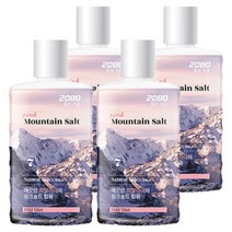 2080 퓨어 핑크솔트 가글 750ml 1개, 낱개 4개