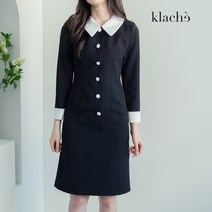 클라셰 77까지 로에배색카라슬림원피스 CK3SOP024A