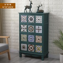 엔틱 빈티지 레트로 오리엔탈 프로방스 우드 콘솔 수납장 침실거실장 미니사이드협탁서랍장 거실 오디오 장식장, K