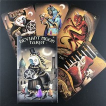 영어 보드 게임 deviant moon 타로 카드 오라클 가족, 38PCS TS81