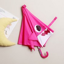 핑크퐁 47 입체 페이스 투명 비닐 아동 장우산