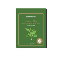 COCOPHARM 에센스 마스크팩 플러스 녹차 25g, 1개입, 100개