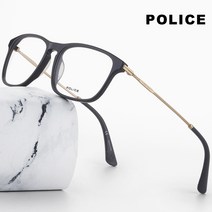 폴리스 안경테 VPL956 0700 남자 사각 뿔테