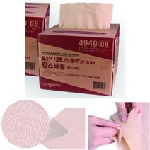 정비소 기계장비청소용 4겹 산업용 흡착포 300매 보루 기름제거, 300개