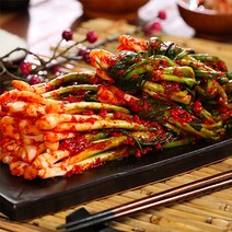 반장마켓 여수노반장 파김치 1kg 국내산, 깍두기 2kg