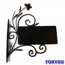 ForU339 DIY 카페 오픈 인테리어 간판 사각 대 흑색 셀프 인터넷철물점
