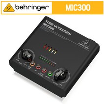 베링거 MIC300 진공관 프리앰프 리미터 내장 스튜디오 라이브 콘덴서 마이크용