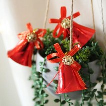 파티해트리장식 종(4개입), 레드