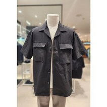 킨록 S S 세미오버 텍스쳐드 반팔 셔켓 AKL IFI21