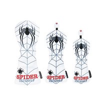 플랜와이 스파이더 골프채 클럽 보호 골프 헤드 커버, 드라이버 커버 세트 3종(드라이버/우드/유틸) 화이트