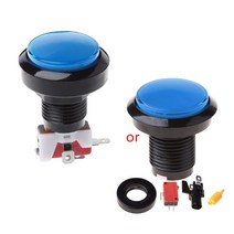 조명 푸시 버튼 아케이드 머신 게임 콘솔 부품 12V 램프 45mm 버튼, 푸른