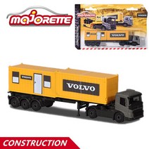 Majorette 1/64 볼보 트럭 시리즈 자동차 팝 다이 캐스트 금속 모델, 01 truck with 2 contain