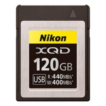 120GB XQD 메모리 카드 XQD 카드 Nikon 니콘 순정 R:440MBs W:400MBs 대응 기종 D5 D850 D500 Z7 Z6 일본어 패키지 MC-XQ120G