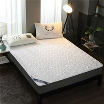 흙침대토퍼 앗뜨거 발열매트 면 테리 100 방수 매트리스 패드 커버 안티 진드기, 하얀, 100x200cm, White+100x200cm