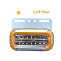 1PC 24V LED 자동차 트럭 사이드 마커 조명 외부 신호 표시 등, 04 YL
