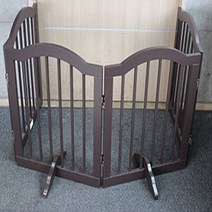 강아지 원목 안전문 울타리 아치형 소(50.8x61cm) - 4p