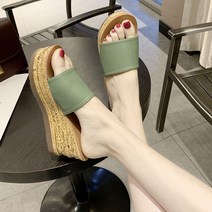 Z3JC 여성 통굽 키높이 웨지힐 샌들 슬리퍼