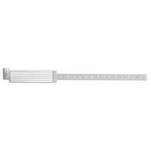 PDC Healthcare Veri-Color 140-10-PDM 비닐 성인용 인서트 손목 밴드 영구 스냅 클로저 투명 (500개 상자)