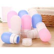 화장품빈용기 화장품 빈통 실리콘공병 손세정 터치, 핑크, 80ml