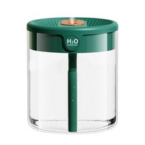책상용가습기 소형 초음파 무중력 2L 더블 노즐 공기 가습기 자동차 홈 USB LCD 습도 디스플레이 휴대용 아로마 에센셜 오일 디퓨저, [06] Green Ordinary
