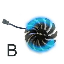 2pcs 87mm T129215SU PLD09210S12HH RX580 GPU Gigabyte GeForce GTX1060 1070 GTX 1050ti 960 그래픽 카드, 02 B PLD09210S12HH