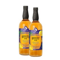 [천삼백케이] [메가커피] 포모나 믹솔로지 진저 레몬 시럽 1000ml 2개세트, 단품