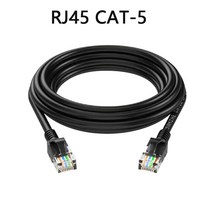 이더넷 케이블 CAT-5e/CAT-5 RJ45 LAN 네트워크 컴퓨터 스위치 허브 ADSL 라우터 디지털 셋톱 박스, 02 Black Cat 5_02 2m