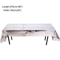 10인용식탁 식탁 다이닝 원목 1인용 식당 카페 라운드 테이블 식탁보 테이블 커버 웨딩 장식 생일 독신 파, 14 Mirror Silver