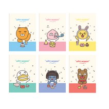 카카오프렌즈 1200 해피모먼트 신학기 무선제본 노트 1개, 라이언