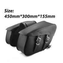오토바이리어백 모토캠핑 가방 가죽 안장 가방 섀도우 스피릿 용 Sportster 용 방수, 450mm, 협력사