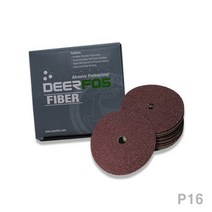 [이라인코리아]_디어포스 VA113 화이바 디스크페파 100mm 20장 16방 작업용품 원형사포 굴곡연마 연마+★★★★★