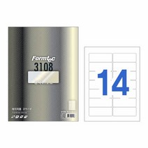 광택라벨14칸100매 LB-3108주소용 99.1x38.1mm