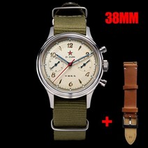 남자 여성 손목 시계 Sugess-시계 Seagull 1963 38mm 사파이어 남성용 크로노 그래프 루미너스 ST1901 무브먼트 파일럿 밀리터리 레트로 남성 시걸